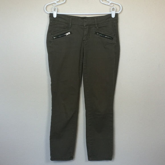 BDG Denim - UO BDG Olive Skinny Twill Jeans Zipper Pockets 24